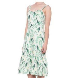 C&C California Linen Floral Sleeveless Dress NWT